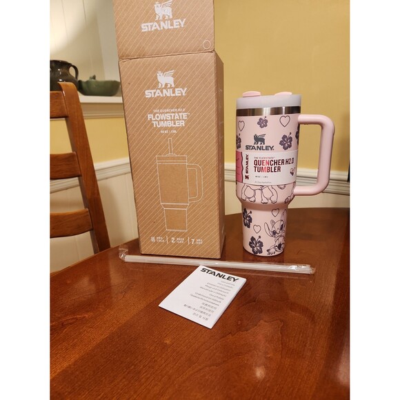 Stanley Disney Collab Pink Stitch Tumbler 40oz NIB - Picture 1 of 8